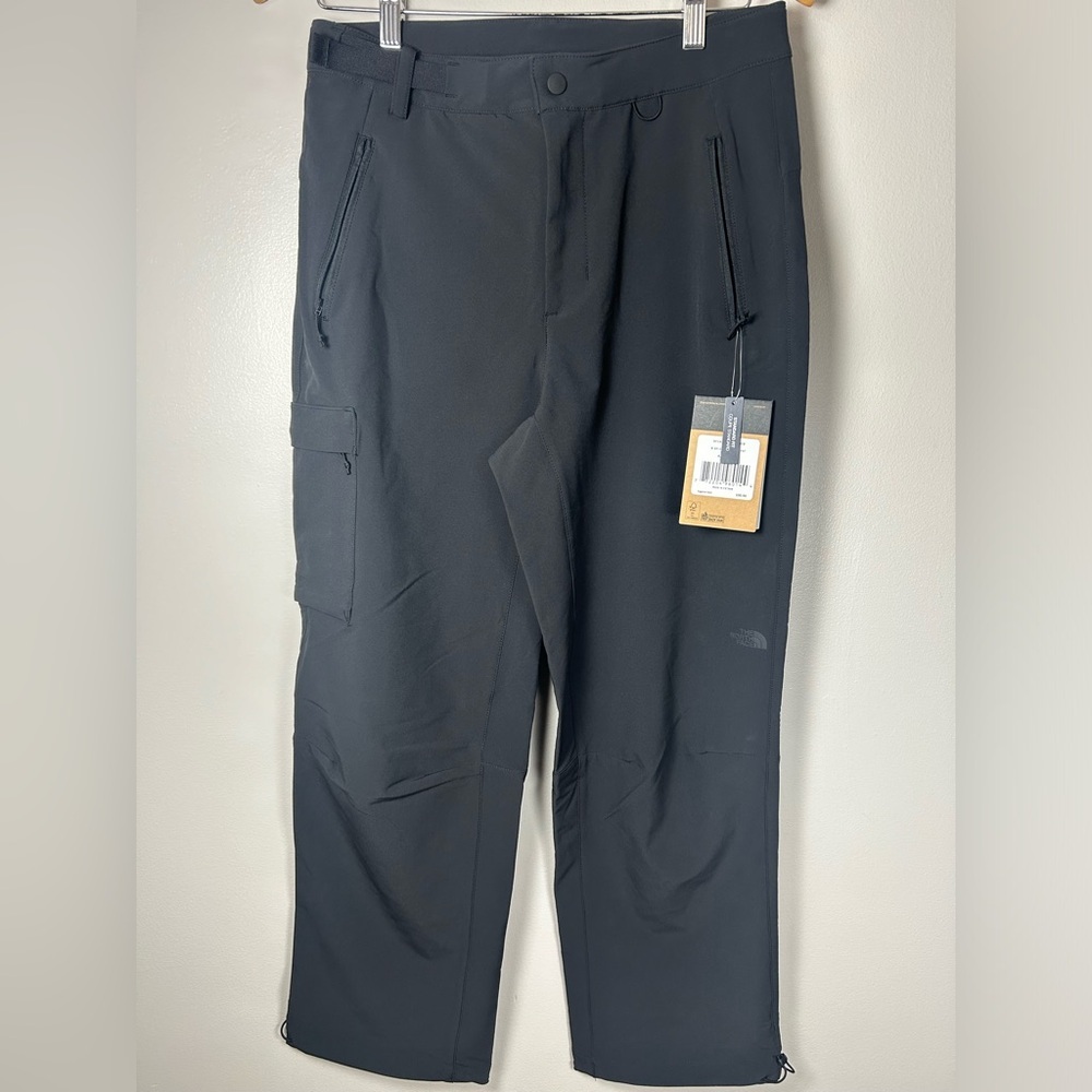 New NWT The North Face Bridgeway Ankl UPF 40+ Trail Water Repellent Black Pants